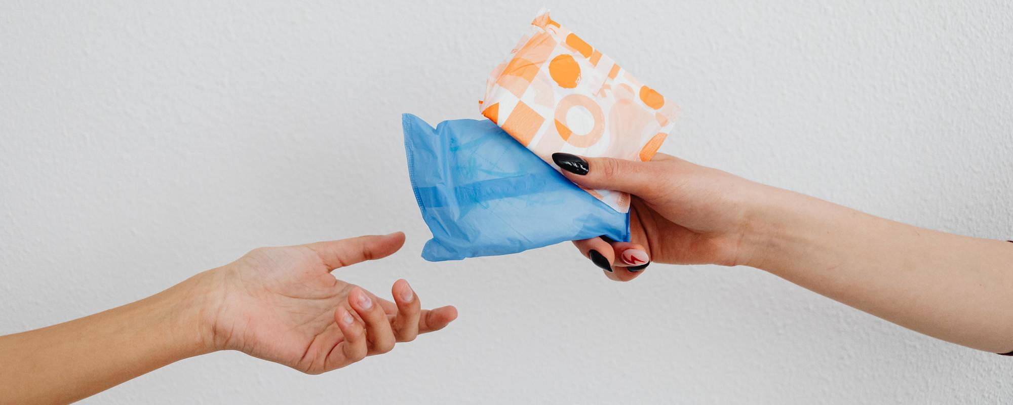 Foto bij Doneer menstruatiemateriaal